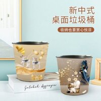 91% Tỷ Lệ Khen ngợi Mới Máy Tính Để Bàn Trung Quốc Thùng Đựng Đồ Phòng Ngủ Đầu Giường Thùng Đựng Giấy Rác Giỏ Để Bàn Hộ Gia Đình Phòng Khách Giỏ Rác Nhỏ LF2.28
