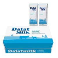 [9/2021] Sữa tươi Dalat Milk ít đường hộp 180ml thùng 48 hộp