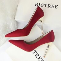 9219-20 GIÀY CAO GÓT BIGTREE BASIC LỤA SATIN (SIZE 34-39) -HI)(*