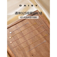 925 Dây chuyền bạc sterling, dây nối, vòng tay, dây chuyền xương đòn, dây nối dài, dây đuôi, mạ vàng 18K, dây điều chỉnh, phụ kiện DIY