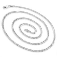 925 Italian Sterling Silver 2mm - 4mm Miami Cuban, FREE Microfiber Cloth, ITProLux Solid Bombe Curb Link Chain Necklace, Giorgio Bergamo
