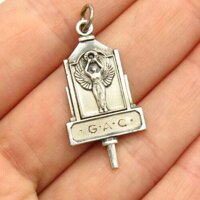 925 Sterling Silver Vintage Goddess Nike Design Pendant Women Bracelets Ankle Sterling Jewelry Making Charms Rings Halloween Christmas