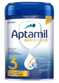 (928) APTAMIL ADVANCED SỮA BỘT ANH SỐ 3 800G (1-3Y+) - Lon