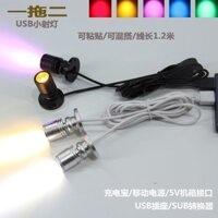 [93% Đánh giá Tích cực] Đèn LED Spotlight Mô hình Tủ trưng bày Đèn Spotlight Mini Sạc USB Màu sắc Vỏ Máy tính U8QR