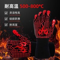 [93% Đánh giá Tích cực] Găng tay chịu nhiệt đa chức năng mới, chịu nhiệt độ cao, cách nhiệt cho bếp lò, lò vi sóng, BBQ, chịu nhiệt 800 độ, xuất sắc
