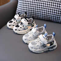 [93% Đánh giá tích cực] Giày thể thao trẻ em mùa hè mới, thoáng khí, dép nửa cho bé trai, giày bố cho bé gái, giày đi bộ cho trẻ nhỏ