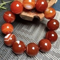 93% Tỷ Lệ Khen ngợi Tự Nhiên Bọc Lụa Đỏ Mã Não Vòng Tay Nguyên Chất Hạt Tự Nhiên Nam Nữ Hạt Tròn Vòng Tay Ngọc 3.18.1