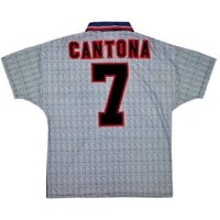 94-96 Mu Sân khách sân nhà Retro Man Utd Jersi Bola Sepak BECKHAM # 24 CANTONA # 7 Áo bóng đá
