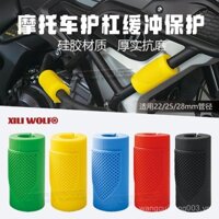 [95% Đánh giá Tích cực] Cản xe máy, đường kính ống 25mm/28mm, thanh chống va chạm đa năng, thanh sửa đổi đa năng, khối silicone chống trượt
