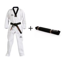[95% Đánh giá Tích cực] Đồng phục Taekwondo Jingpai cho trẻ em và người lớn, thiết bị tập luyện, bộ đồ tập Taekwondo unisex dài tay bằng cotton đầy đủ, bộ thắt lưng/3.7