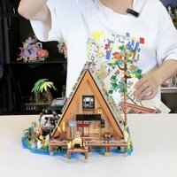 95% Khen ngợi Đánh giá Năm Tương thích Nhà Lego Khối Xây Dựng Bé Gái Căn Hộ Rừng Cabin Cây Nhà Biệt Thự Bé Trai Bé Gái Đồ Chơi 4.011