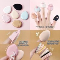 [96% Đánh giá Tích cực] Bông trang điểm mini Little Thumb Cushion Puff, bông trang điểm khô và ướt, sử dụng kép cho kem nền, không thấm nước, bông trang điểm đầu ngón tay