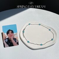 [96% Đánh Giá Tích Cực] 'Đảo Xanh Nhạt' JIMIN Park Jimin Dây chuyền tương tự BTS DYNAMITE Dây zircon 3.20