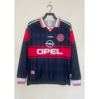 97-99 Bayern Home Retro Long Sleeve Soccer Jersey Football Vintage Sports Jersey #Elber #Matthaus