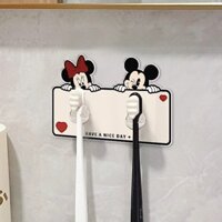 [97% Đánh giá tích cực] Giá đỡ bàn chải đánh răng gắn tường không cần khoan, giá lưu trữ bàn chải đánh răng điện, giá đỡ dễ thương, hoạt hình trẻ em 3.29