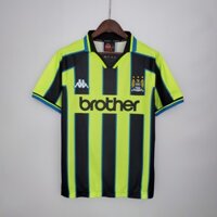 98-99 Manchester City Sân khách Retro Áo bóng đá Áo sơ mi cổ điển