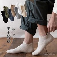 98% Tất Cotton Nguyên Chất Tất Ngắn Nam Có Cạp Nửa Terry Tất Cotton Đầy Đủ Tất Nam Mùa Hè Lưới Thoáng Khí Tất Thể Thao Nam