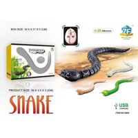 (9909) Snake Infrared Remote control Đồ chơi con Rắn điều khiển từ xa chạy bằng pin sạc, chọn màu ngẫu nhiên