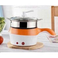 99k freeship toàn quốc -Nồi chiên nấu mini đa năng chống dính 2 tầng kèm lồng hấp inox