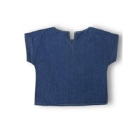 [9Baby] Áo jean nữ. Áo jean bé gái thêu hoa cúc, vải bò sợi giấy mềm coton size nhỡ cho 20-35kg