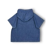 [9Baby] Áo jean nữ mũ. Áo jean bé gái thêu hoa cúc, vải bò sợi giấy mềm coton size nhỡ cho 25-45kg