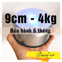 (9cm) Đế xoay trưng bày đèn led, tự động xoay, cắm điện trực tiếp, bàn xoay tự động, chịu lực 4kg