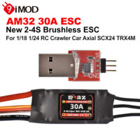 9imod AM32 Không Chổi Than ESC 30A 40A Mini ESC 2-4S Bộ Điều Khiển Tốc Độ Điện Tử USBLink RC Thuyền 1 / 18 1 / 24 Xe Bánh Xích Trục SCX24 TRX4M