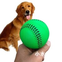 9inch Quả bóng đồ chơi cho thú cưng, bóng cao su rắn, bóng chày đàn hồi, đồ chơi nhai mềm, dụng cụ tập luyện thể thao ngoài trời