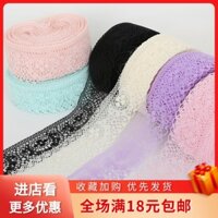 9m phụ kiện viền ren, vật liệu DIY cho bông tai, phụ kiện tóc, ruy băng váy, khăn trải bàn sofa, phụ kiện rèm cửa
