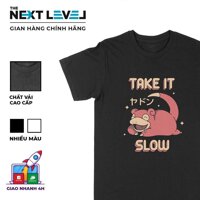 9OGJ /Áo thun Slowpoke Bình Tĩnh Thôi Unisex THE NEXT LEVEL, Cotton 100% 2 màu nam nữ  - BT0073