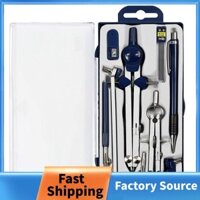 9pc Hình Học Bộ Kim Loại La Bàn Hình Học Công Cụ Chính Xác Cho Học Sinh, Công Cụ Vẽ Hình Tròn Và Bộ Dụng Cụ Soạn Thảo Kiến Trúc