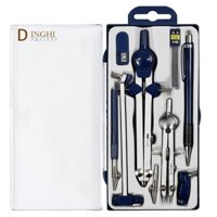 9pc Hình Học Bộ Kim Loại La Bàn Hình Học Công Cụ Chính Xác Cho Học Sinh, Công Cụ Vẽ Hình Tròn Và Bộ Dụng Cụ Soạn Thảo Kiến Trúc