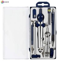 9pc Hình Học Bộ Kim Loại La Bàn Hình Học Công Cụ Chính Xác Cho Học Sinh, Công Cụ Vẽ Hình Tròn Và Bộ Dụng Cụ Soạn Thảo Kiến Trúc