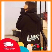 ⚡️ 𝐅𝐑𝐄𝐄 𝐒𝐇𝐈𝐏 ⚡️ Áo Nỉ Hoodie Unisex 🦋 Áo Khoác Nỉ In Chữ UFO 2 Màu 🦋