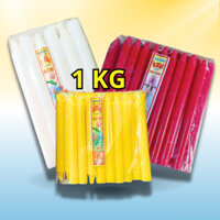 ⚡️ [1 KG] Túi đèn cầy dạng cây nến trơn bán ký KG TRẮNG ĐỎ VÀNG , Nến nghi lễ, cúng kiếng