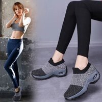 ❤️ <3 Sale Hot | Trợ Giá | Giầy thể thao nữ không dây siêu nhẹ tập gym, đi bộ cao 5cm (mẫu mới) .  .
