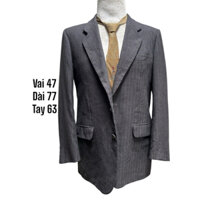 ❣️ Áo Vest Blazer Nam Xám Đen chấm liti xanh lạ mắt ,Hiệu vintage 2hands(Hàng si Nhật Bản)