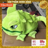 ❤️ Balo khủng long⚡mini vải nhung màu xanh lá