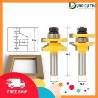 ⚒🛠⬆️ Bộ mũi dao phay gỗ ghép mộng cửa bếp cốt 12ly7 ⚒🛠⬆️