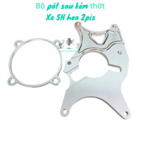 ✔️ Bộ PÁT CNC, Pas Sau Kèm Thớt 5li Lòng Nhôm, cho xe SH gắn đĩa size zin, lên heo 2pis đối xứng (Mẫu ADELIN...) - CÓ LẺ
