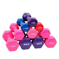 ạ bọc cao su cao cấp, tạ tay 5kg dùng tập gym, yoga, thể dục, thể thao, giảm cân 8sport
