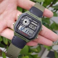 A - Casio AE1200WHB-3BVDF Xanh Quân Đội