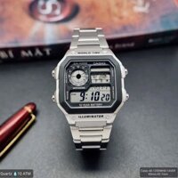 A - Casio AE1200WHD-1AVDF World Time