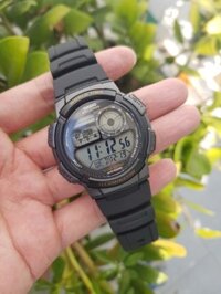 A - Casio World Time AE1000W-1AVDF  bản dây Cao su