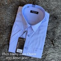 ❤️ (Chính Hãng) Sale 10.10 . OWEN - Aó sơ mi ngắn tay Owen chất sợi tre REGULAR FIT 20127 Cực Đẹp .1 . Đẹp . .