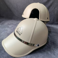 ❄️ CHUẨN - XỊN  nón bảo hiểm kết đai inox ,kem - trắng cho nam và nữ