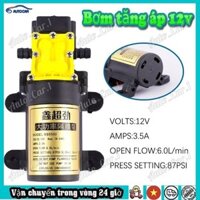 ⚡️ COD ⚡️Bơm Tăng Áp 12v Lưu lượng 6L/ Máy Bơm Nước Mini 12v Áp Lực Cao Dây Đồng 100%
