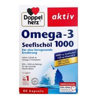 ☘️ #DẦU CÁ DOPPELHERZ OMEGA 3 SEEFISCHOL 1000 80 VIÊN🌻- Hàng Đức Chính Hãng
