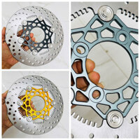 ✔️ Dĩa thắng 4 lỗ 220mm mẫu V3 nút inox nhiều màu lựa chọn, sử dụng thông dụng cho các dòng xe ✔️