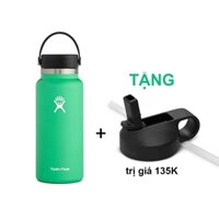 [𝐓Ặ𝐍𝐆 𝐊È𝐌 𝐍Ắ𝐏 𝐇Ú𝐓] Bình Giữ Nhiệt Hy.dro F.la.sk Cao Cấp 1 lít - Bình Nước Giữ Nhiệt Cao Cấp Của Mỹ Tặng Kèm Nắp Hút.